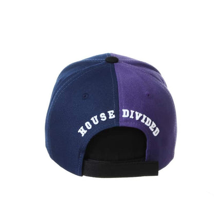 Northwestern University Wildcats House Divided Hat with Georgia Tech Yellow Jackets