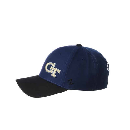 Northwestern University Wildcats House Divided Hat with Georgia Tech Yellow Jackets
