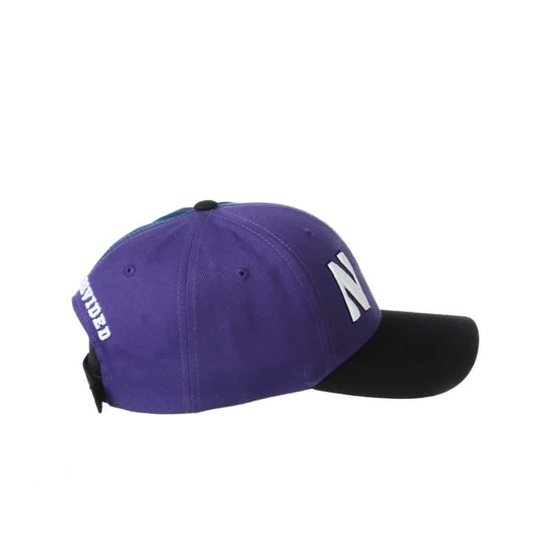 Northwestern University Wildcats House Divided Hat with Georgia Tech Yellow Jackets