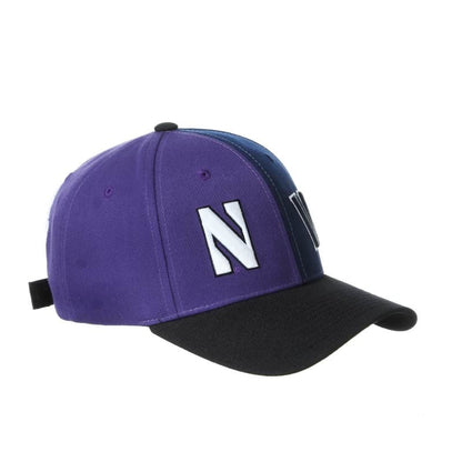Northwestern University Wildcats House Divided Hat with Villanova Wildcats-Right