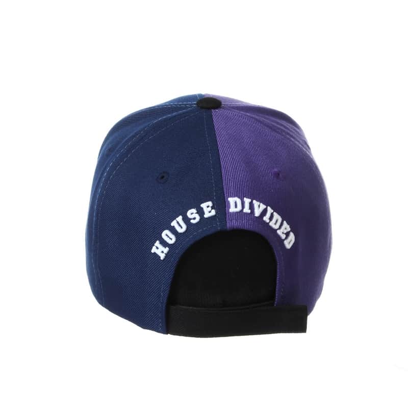 Northwestern University Wildcats House Divided Hat with Villanova Wildcats-Back