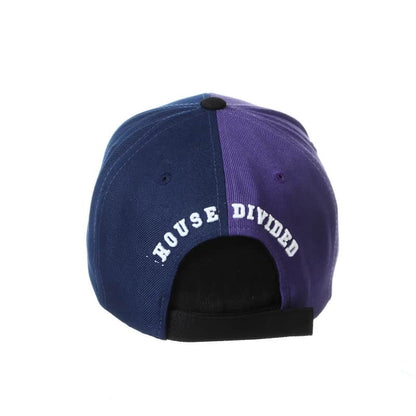 Northwestern University Wildcats House Divided Hat with Virginia Cavaliers-Back