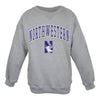 Adult Crewneck Sweatshirt  with Tackle Twill Sewn on Lettering