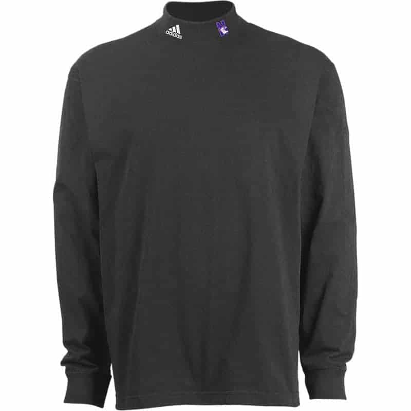 Northwestern University Wildcats Mockneck Long Sleeve Shirt