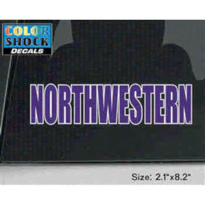 Northwestern University Wildcats Straight Northwestern Outside Application Decal