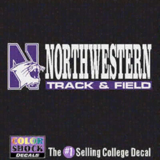Northwestern University Track & Field Outside Application Decal