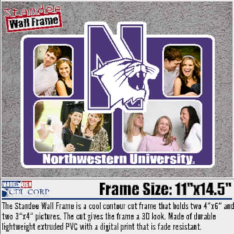 Northwestern University Laser Cut Acrylic Standee Wall Picture Frame