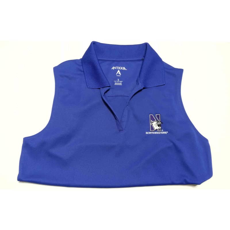 Northwestern Widcats Antigua Women's Orchid Sleeveless Polo Shirt Women's Sleeveless Exceed 100222