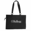 Northwestern I Kellogg Black Zippered Tote Bag