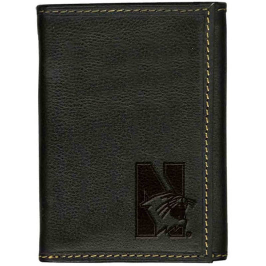 Northwestern Widcats Leather Trifold Wallet
