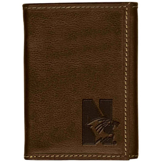 Northwestern Widcats Leather Trifold Wallet