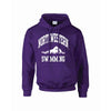 Northwestern University Wildcats Purple Hooded Sweatshirt with Swimming Design