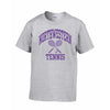 Northwestern Wildcats Men's Grey Short Sleeve Tee Shirt with Tennis Design