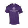 Northwestern Wildcats Youth Purple Short Sleeve Tee Shirt with Northwestern University Seal Design