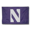 Northwestern University Wildcats Premium 6'X10' Purple Flag with Sewn on N