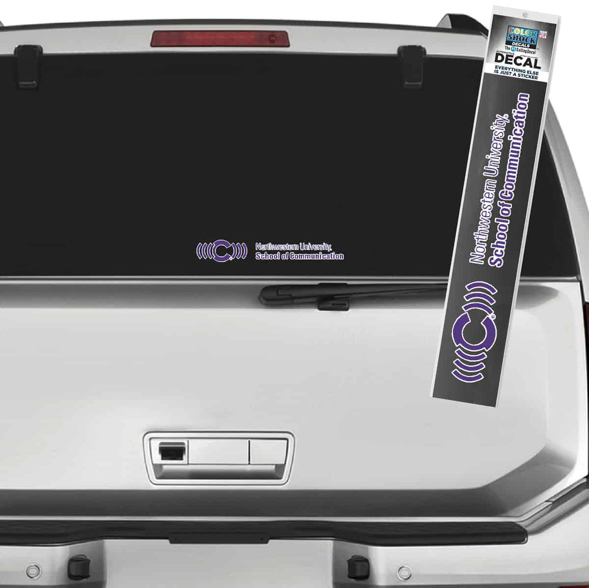 Northwestern University Wildcats Communication Design Outside Application Decal -1