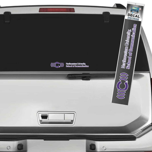 Northwestern University Wildcats Communication Design Outside Application Decal -1