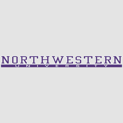 Northwestern University Wildcats N-cat Northwestern University Bar Design Long Outside Application Decal-1
