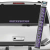 Northwestern University Wildcats N-cat Northwestern University Bar Design Long Outside Application Decal
