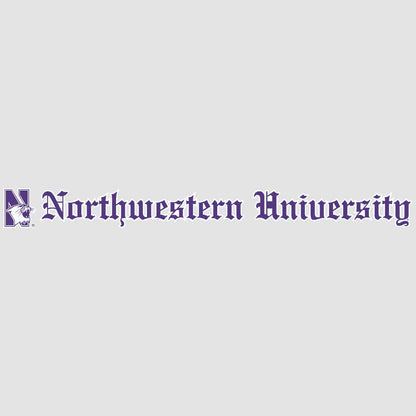 Northwestern University Wildcats N-cat Northwestern University Old English Letters Long Outside Application Decal-1