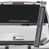 Northwestern University Wildcats McCormick School of Engineering Outside Application Decal Side by Side Design