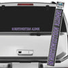 Northwestern University Wildcats Alumni Outside Application Long Decal with Stylized N Design-2