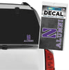 Northwestern University Wildcats Alumni Design Outside Application Decal with Stylized N