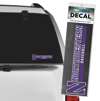 Northwestern University Wildcats Baseball Outside Application Decal