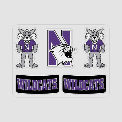 Northwestern University Wildcats Multi Design Body Cal Tattoos
