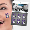 Northwestern University Wildcats N-Cat Design Body Cal Tattoos
