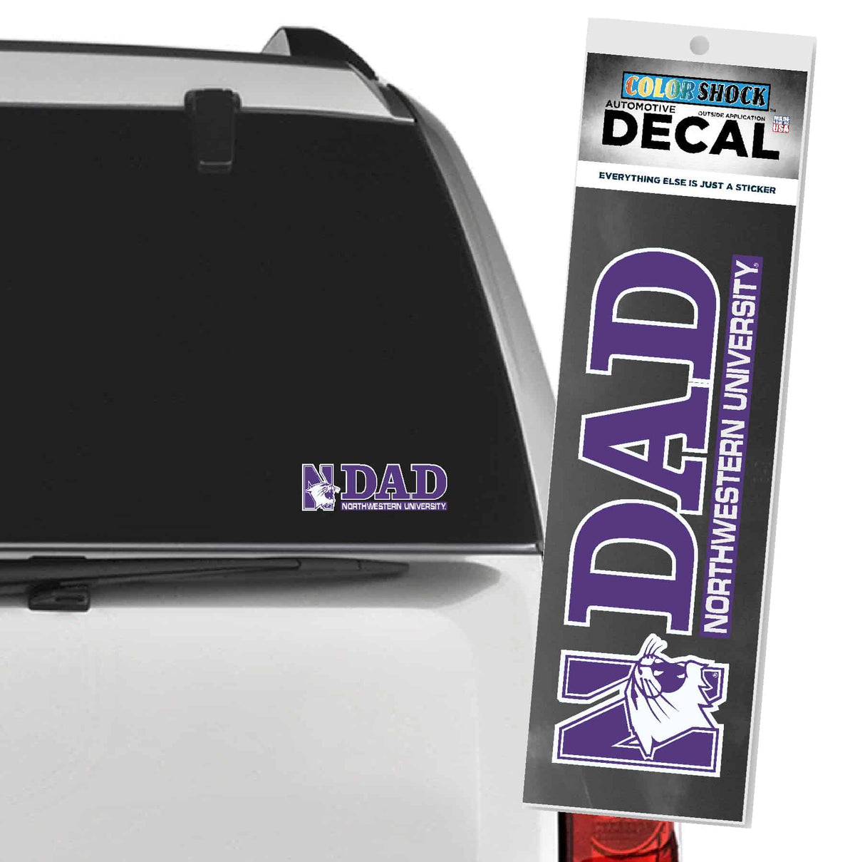 iversity Wildcats Outside Application Decal with N-Cat & Dad Design-2