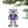 Northwestern University Wildcats Laser Cut Acrylic Willie the Wildcat Ornament-2