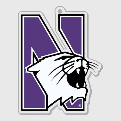 Northwestern University Wildcats Laser Cut Acrylic N-Cat Ornament-2
