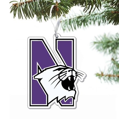 Northwestern University Wildcats Laser Cut Acrylic N-Cat Ornament-3
