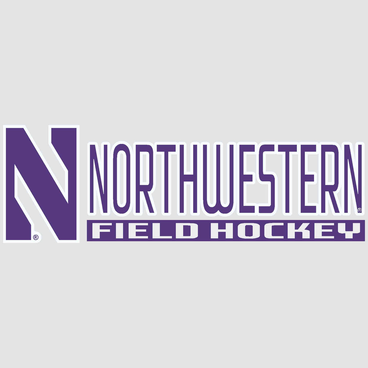 Northwestern University Wildcats Field Hockey Outside Application Decal-2