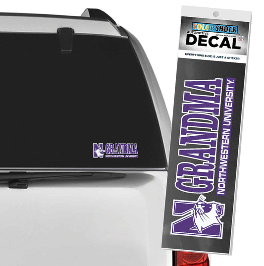 Northwestern University Wildcats Outside Application Decal with N-Cat Grandma Design -2