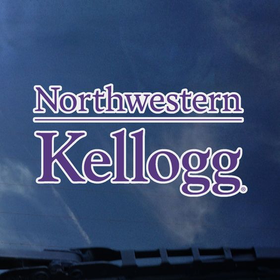 Northwestern University Kellogg Design Outside Application Decal