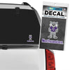 Northwestern University Wildcats Full Color Outside Application Decal with Willie the Wildcat Over Northwestern Design 3.5" High -2