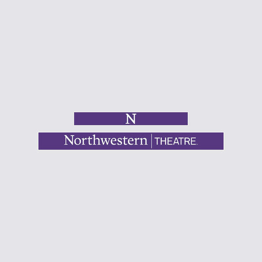 Northwestern University Wildcats Chrome License Plate Frame with Purple Laser Cut Northwestern/Theatre Insert -2