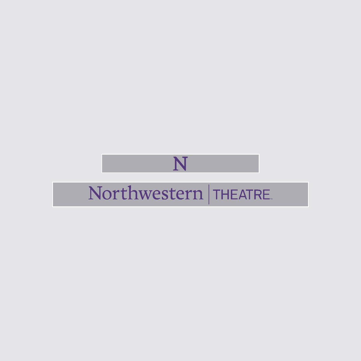 Northwestern University Wildcats Chrome License Plate Frame with Grey Laser Cut Northwestern/Theatre Insert -2