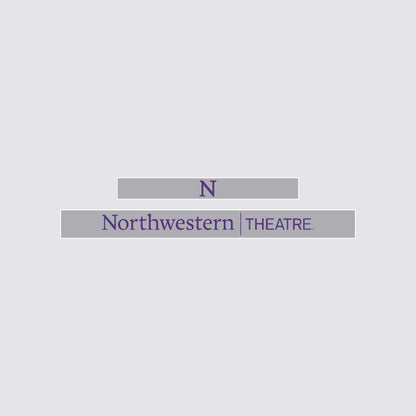 Northwestern University Wildcats Chrome License Plate Frame with Grey Laser Cut Northwestern/Theatre Insert -2