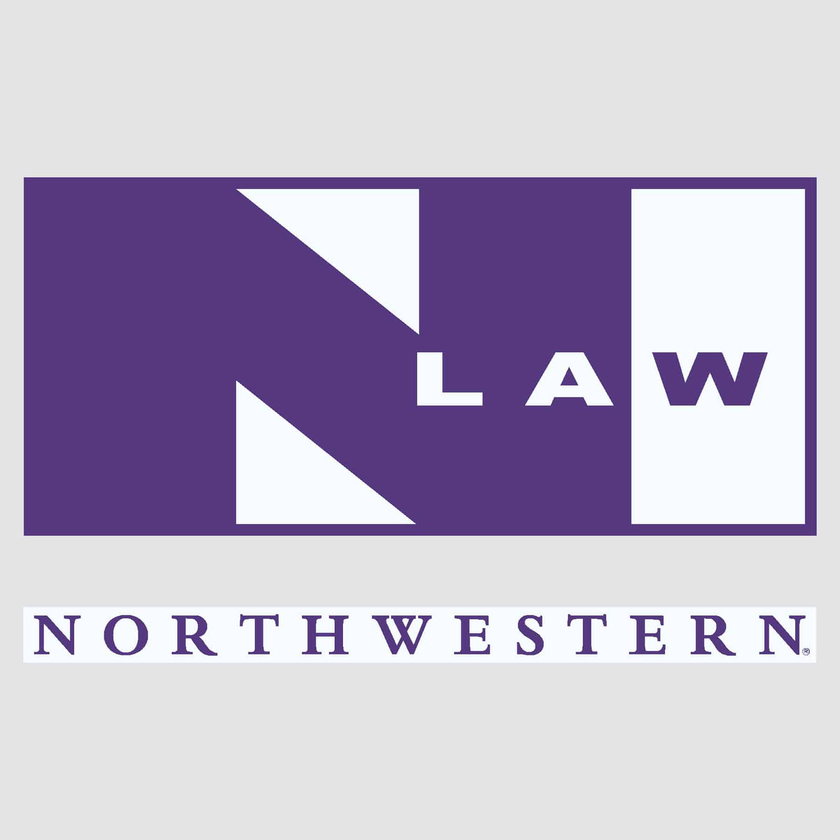Northwestern University Wildcats Law Design Outside Application Decal-3