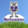Northwestern University Wildcats Large Willie the Wildcat Yard Sign