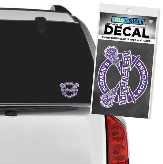 Northwestern University Wildcats Women's Lacrosse Outside Application Decal-2