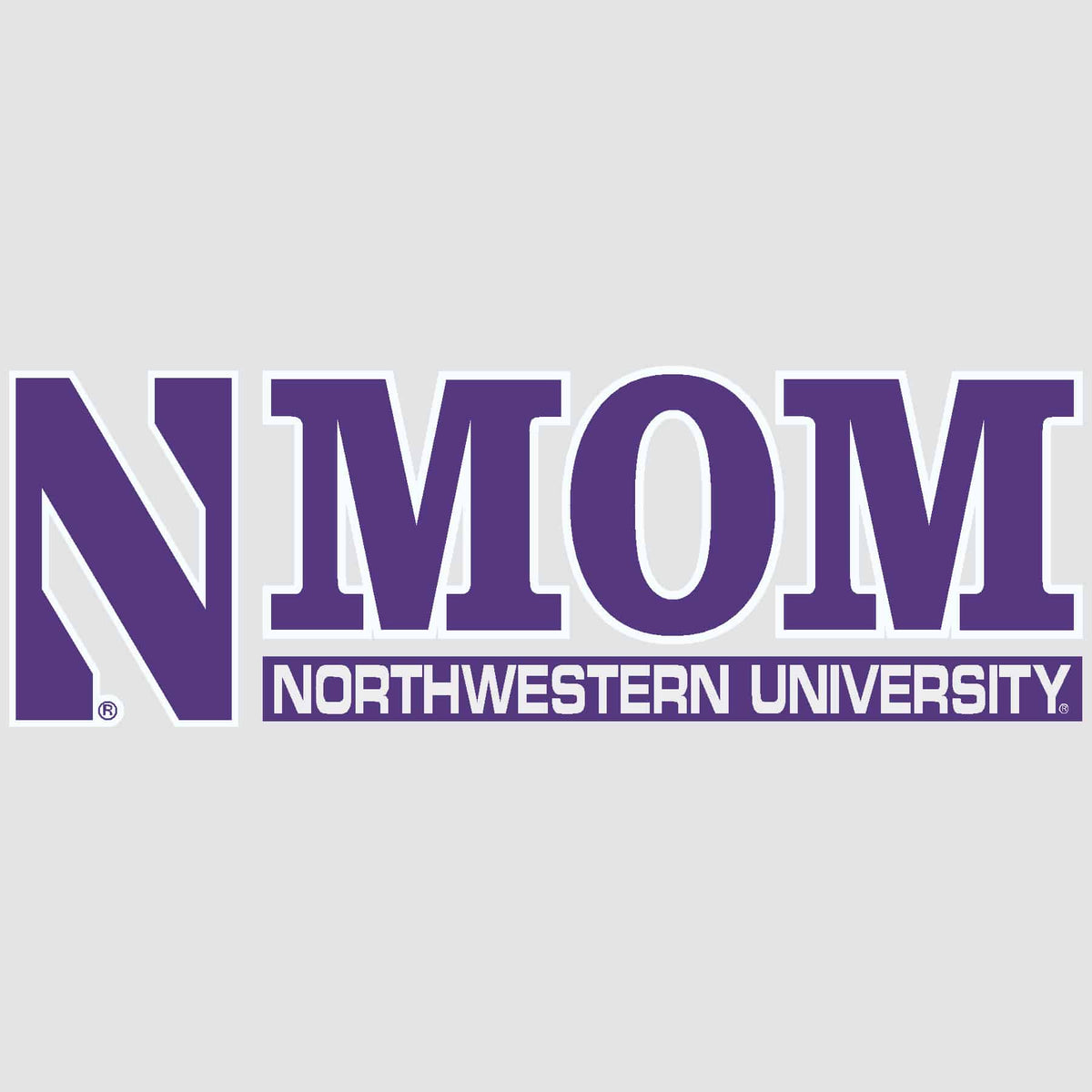 Northwestern University Wildcats Mom Design Outside Application Decal-2