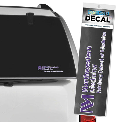 Northwestern University Wildcats NM Feinberg School of Medicine Design Outside Application Decal