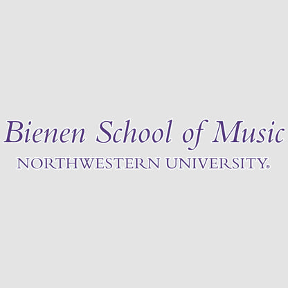 Northwestern University Wildcats Bienen School of Music Design Outside Application Decal-3