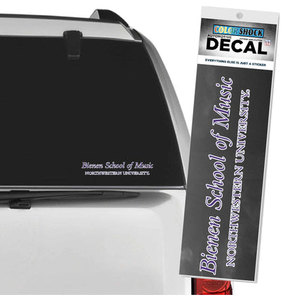 Northwestern University Wildcats Bienen School of Music Design Outside Application Decal-2