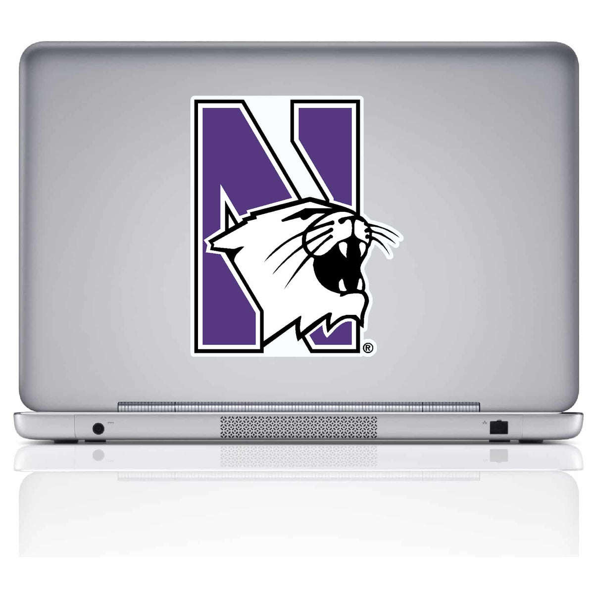 Northwestern University Wildcats Full Color Removable & Reusable Decal with N-Cat Design 6.5" High -2
