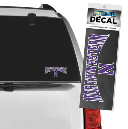 Northwestern University Wildcats Arched Northwestern Over N Outside Application Decal-3